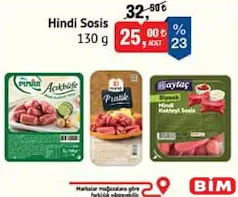 HİNDİ SOSİS 130 G